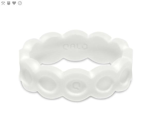 Women's Pearl Scallop Silicone Ring