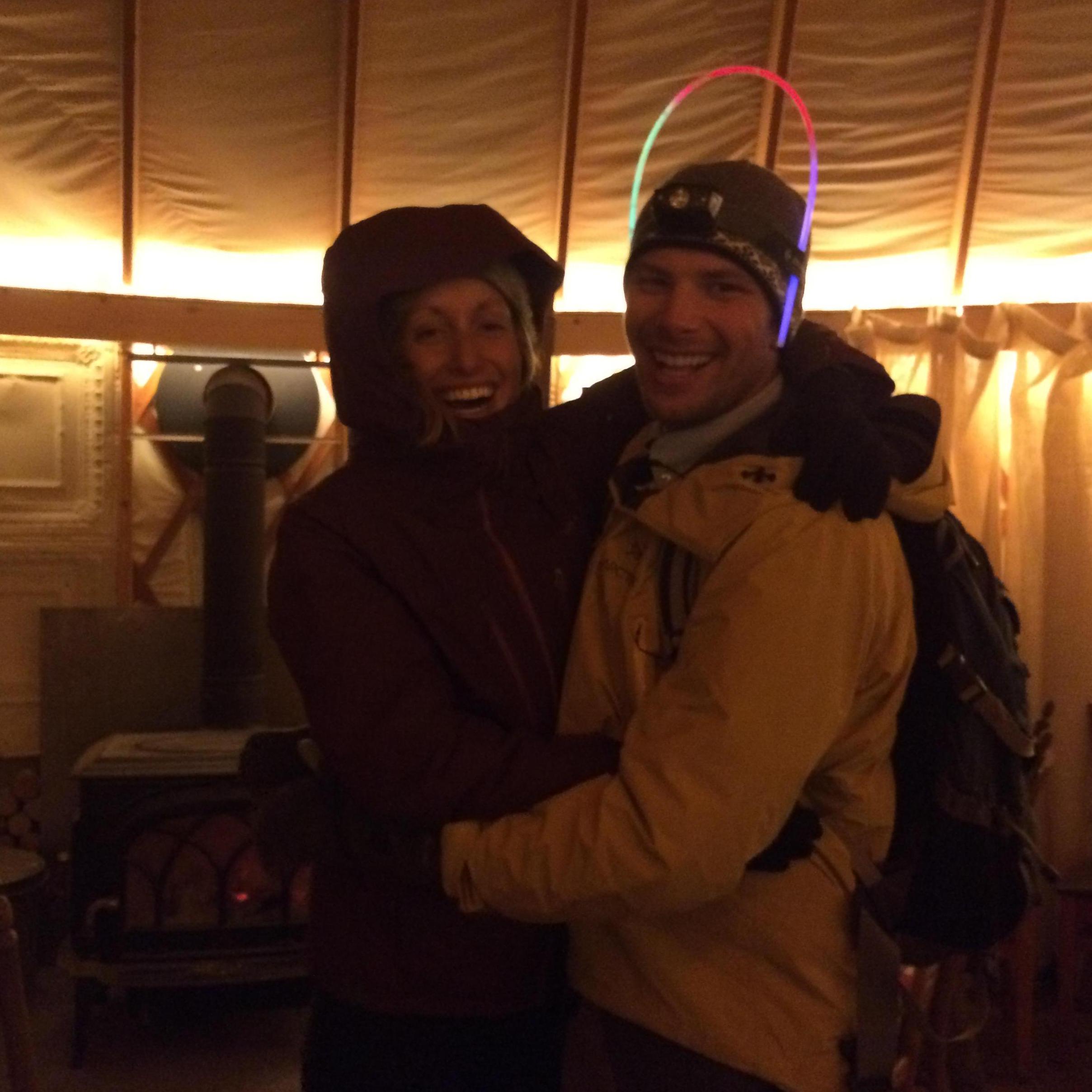 At the Magic Meadows Yurt in Crested Butte