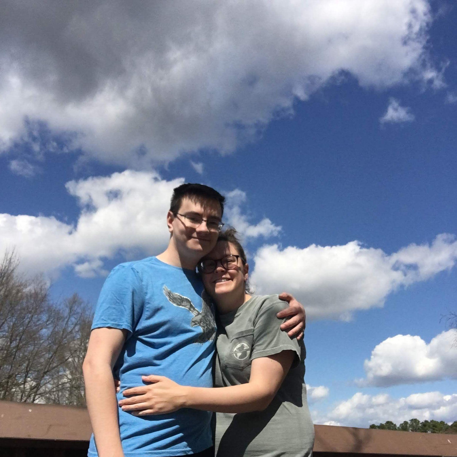 At our favorite lake.
