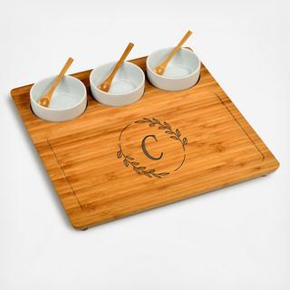 Personalized Engraved 7-Piece Acacia Entertaining Charcuterie Set