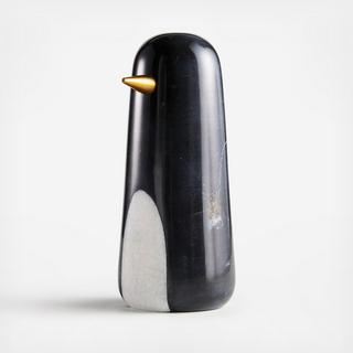 Marble Penguin Sculpture
