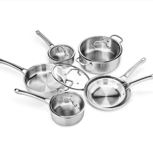 Stainless steel cooking set