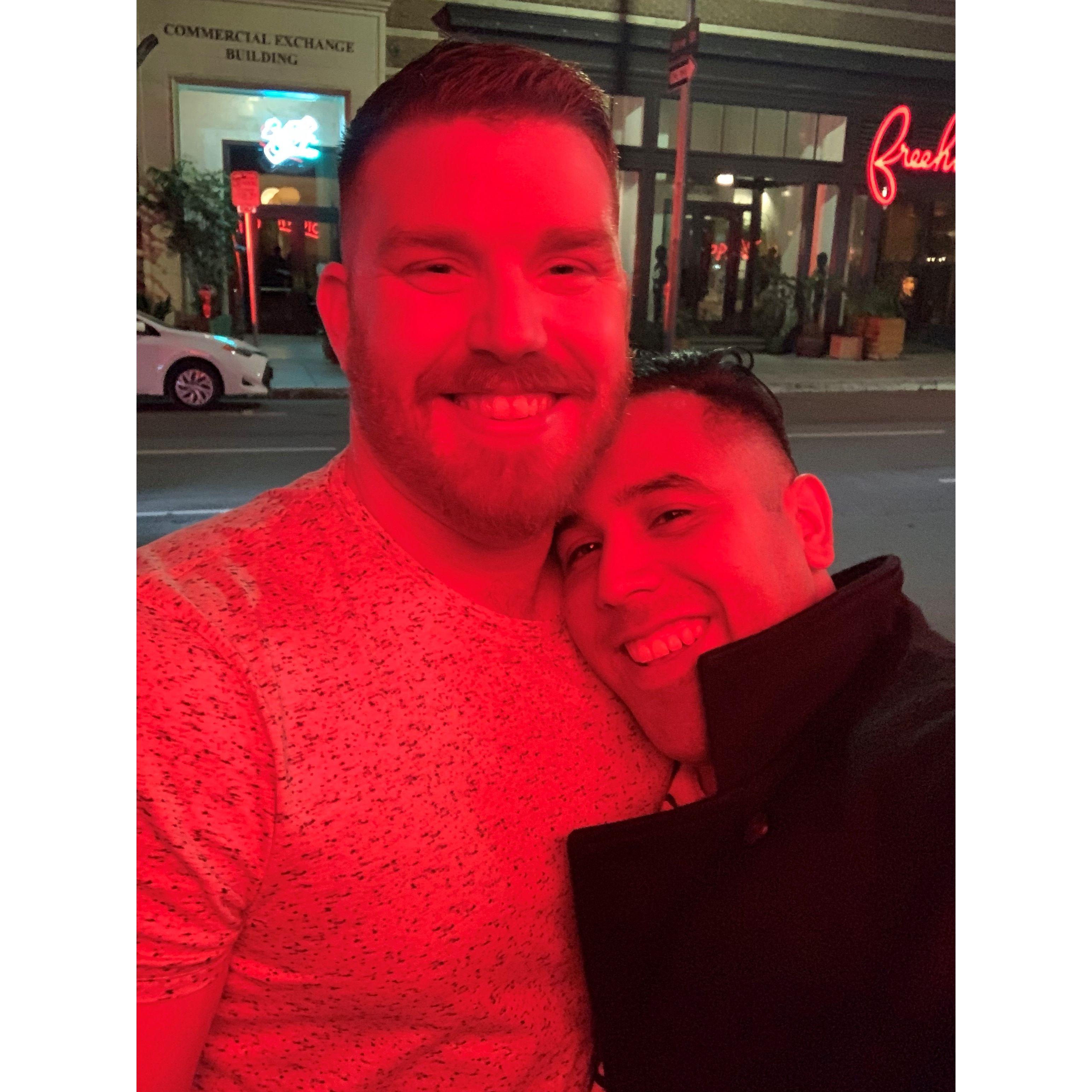 Our first picture together 2019