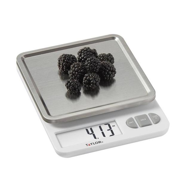 Taylor Digital Stainless Steel Food Scale with Removable Tray