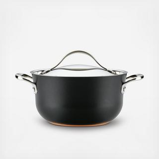 Nouvelle Copper Luxe Onyx Hard Anodized Casserole