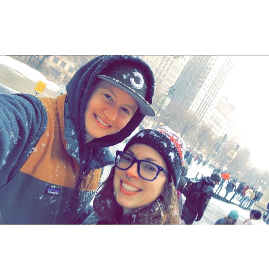 Caitlin's surprise birthday trip to Chicago