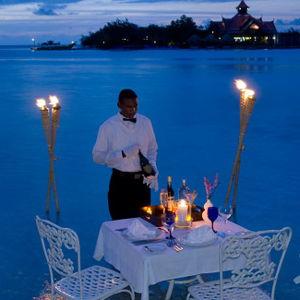 Private Candlelit Dinner on our Honeymoon