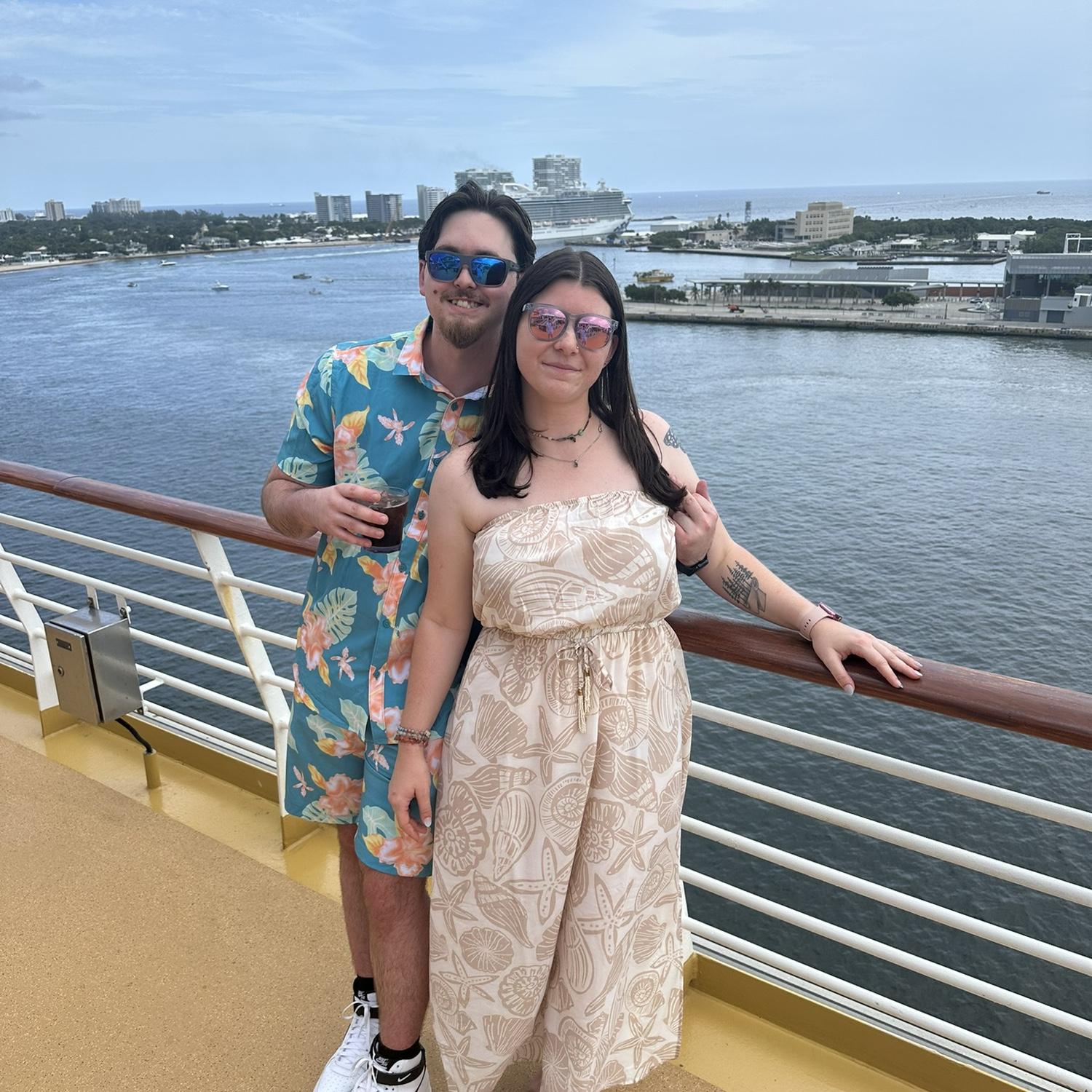 Going out on the cruise where he proposes!
