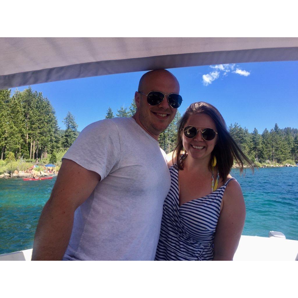 Our engagement! Not the actual moment, but we don't have any pics of that! Lake Tahoe, CA (July 2019)