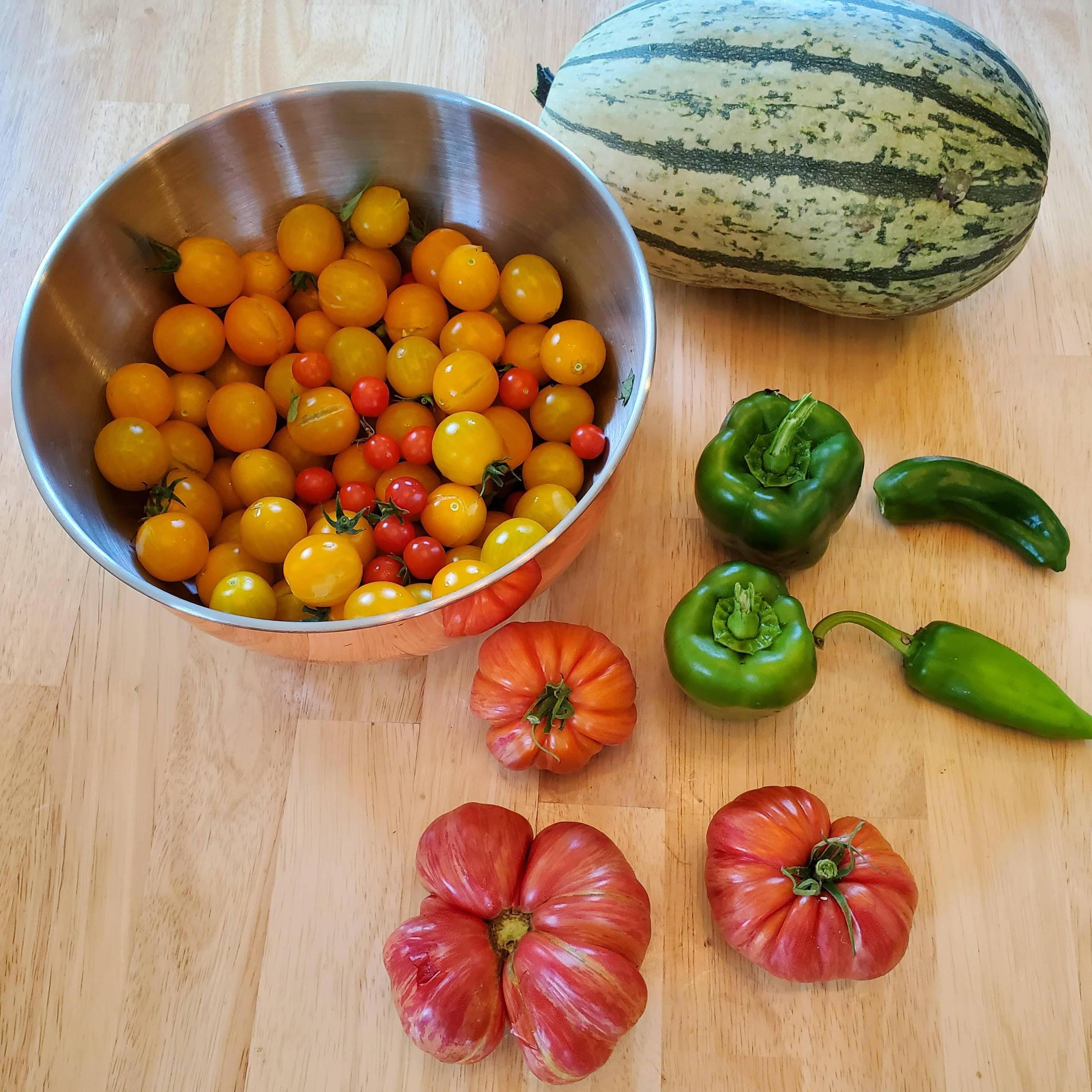 Bounty from our home garden