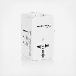 Travel Smart All-In-One Adapter with USB Port