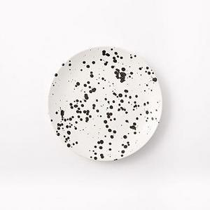 WEST ELM - Spotted Salad Plates (Set of 4) - Black/White