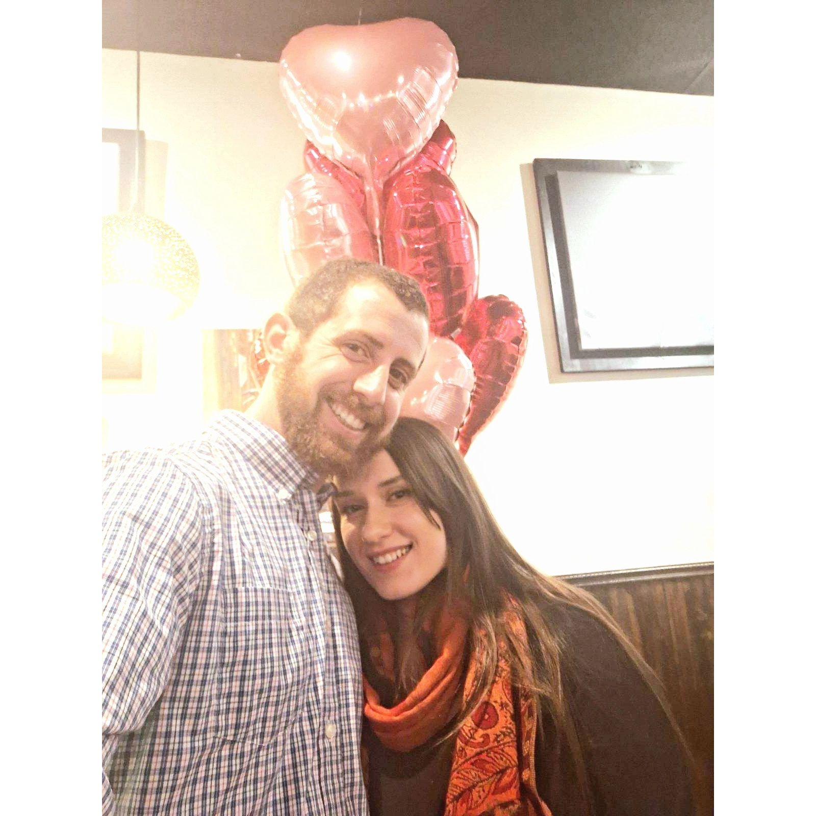 Valentine's Day will be our 1 year anniversary since meeting on Upward, a Christian dating app