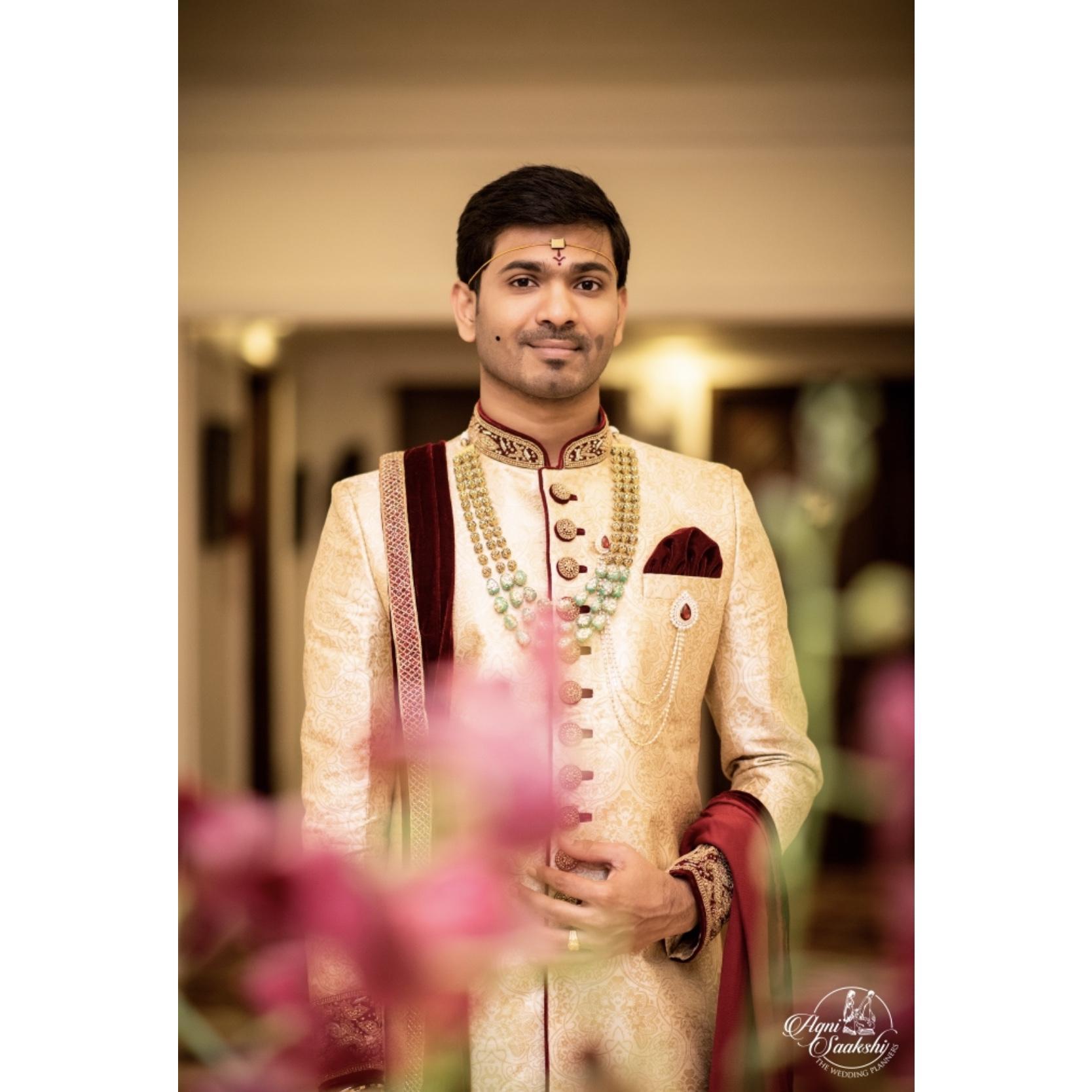 The handsome groom..