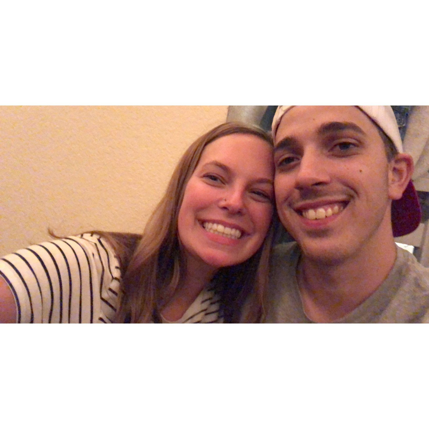 Our first selfie together.