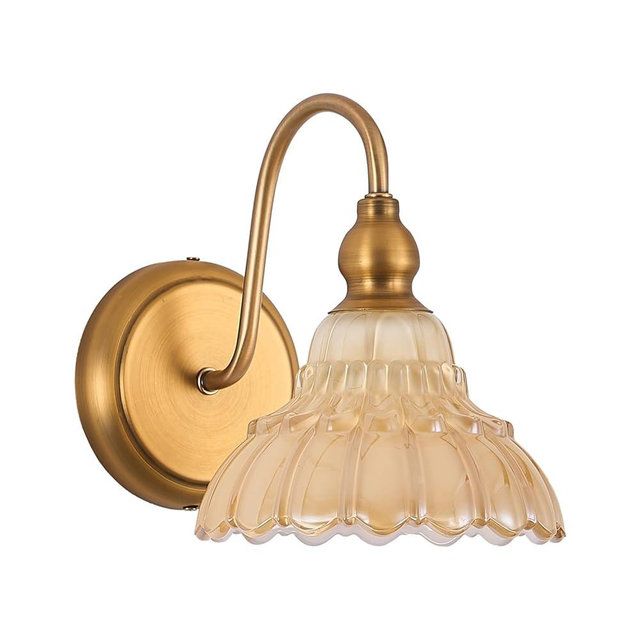 TLOLGT Modern Wall Sconce Bedside Wall Lamp White Vintage Glass Bedroom Light Fixtures in Door Lighting Fixture for Bathroom Living Room Hallway Corridor