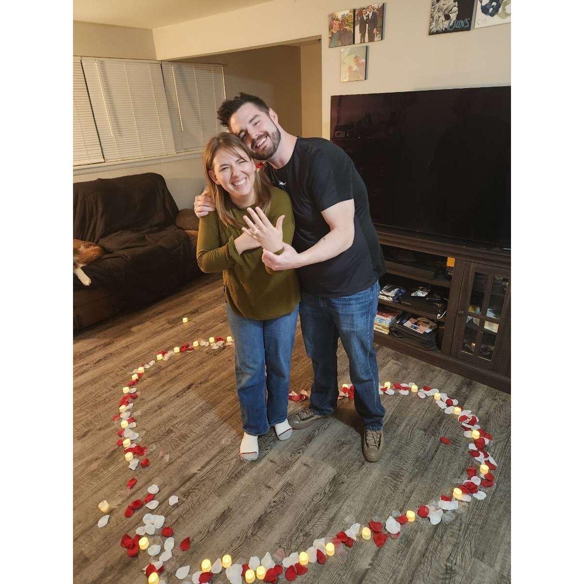 The night he proposed!!
