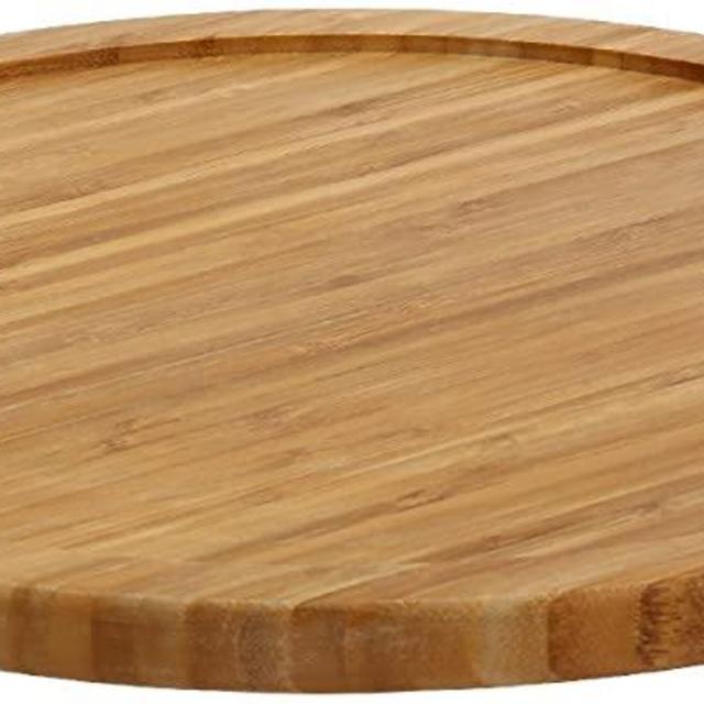 YBM HOME Bamboo Wooden Lazy Susan Turntable 18 Inch Diameter 480