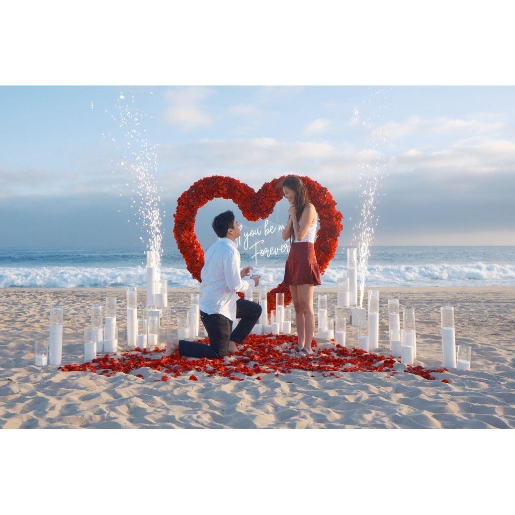 The proposal in Huntington Beach, CA!