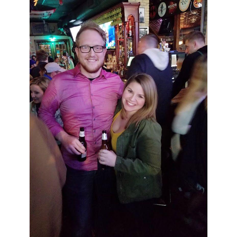 First night out in Milwaukee, officially together