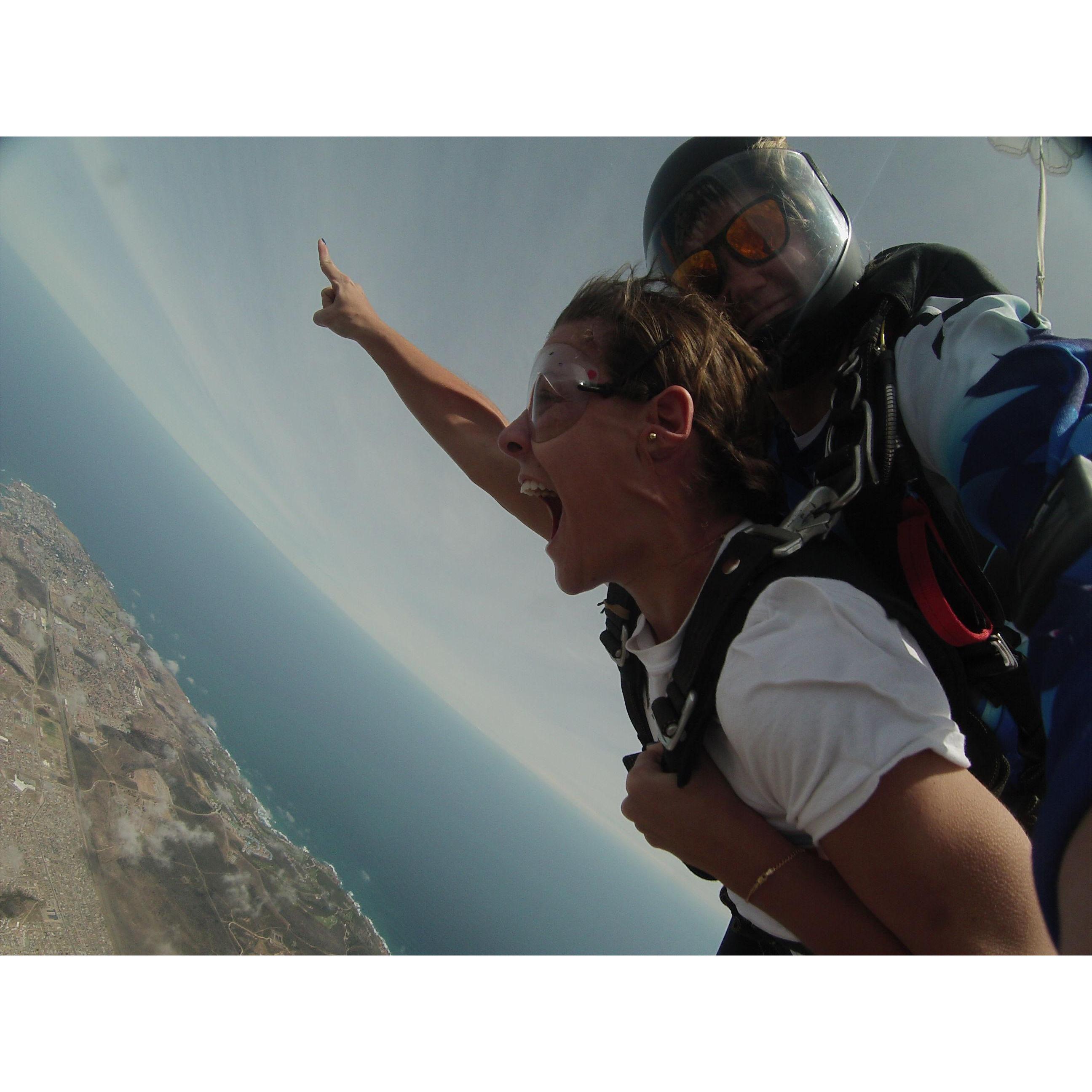 Skydiving in Mossle Bay, South Africa