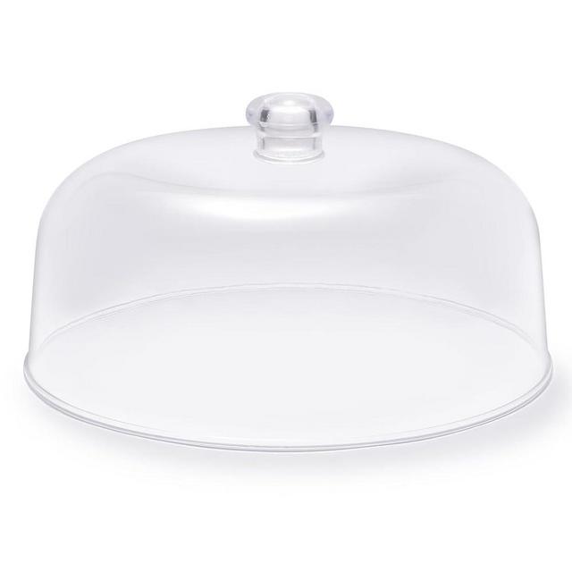 11-inch Plastic Acrylic Cake Dome Cover, Suitable for Cake Stand Plates Transparent Cake Cover(Transparent Handle)
