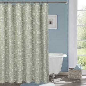 Wave Lines Shower Curtain White - Threshold™