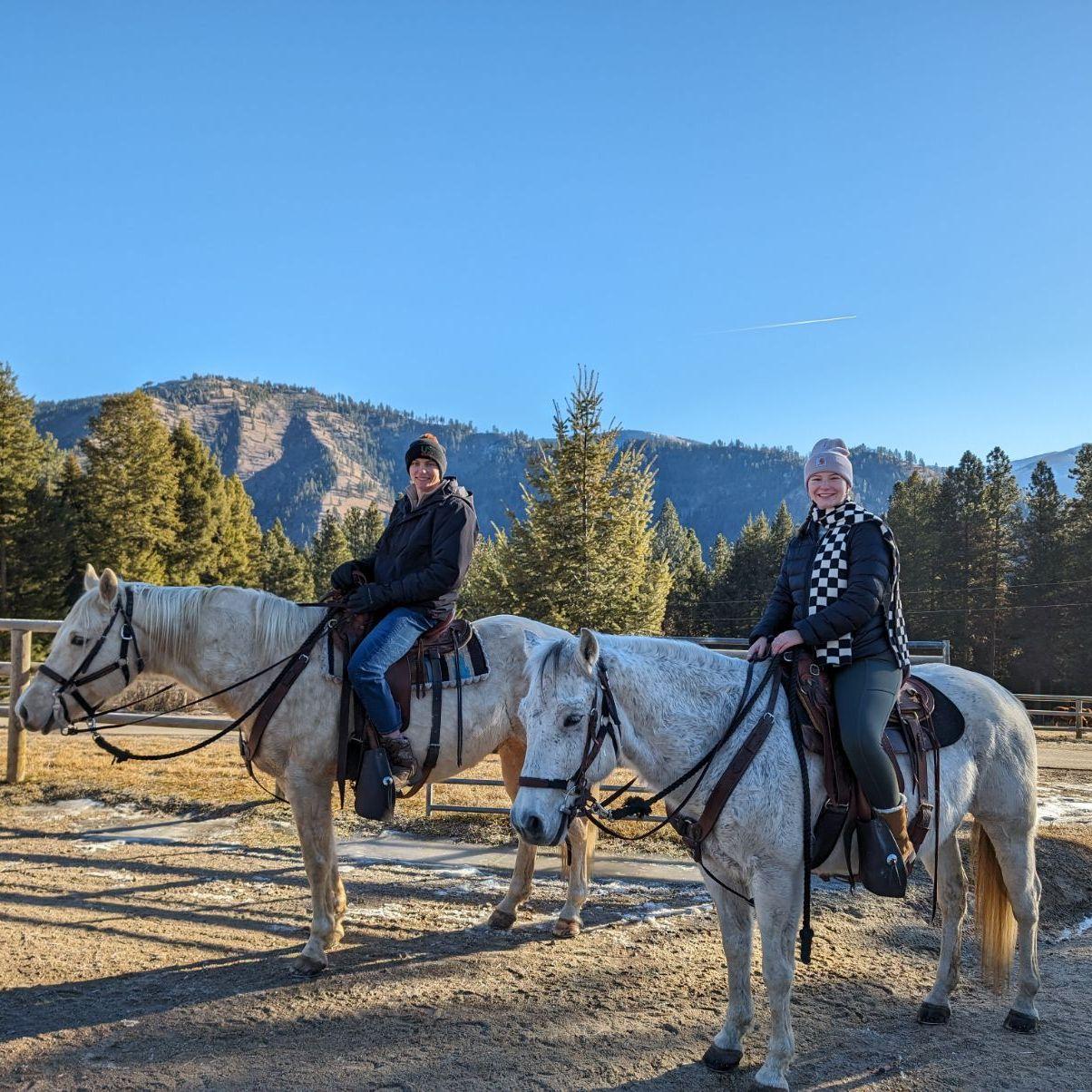 1/2/24 Trip to Montana-Ben's first trip with the Hendrickson Family and his first time on a horse