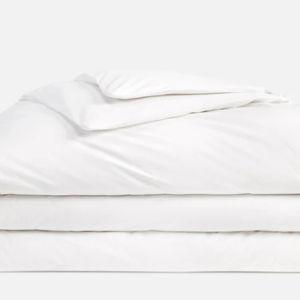 King Sized, White Luxe Sateen Duvet Cover