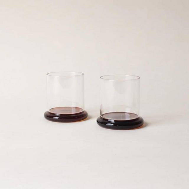 FRITTER TUMBLER SET- AMBER