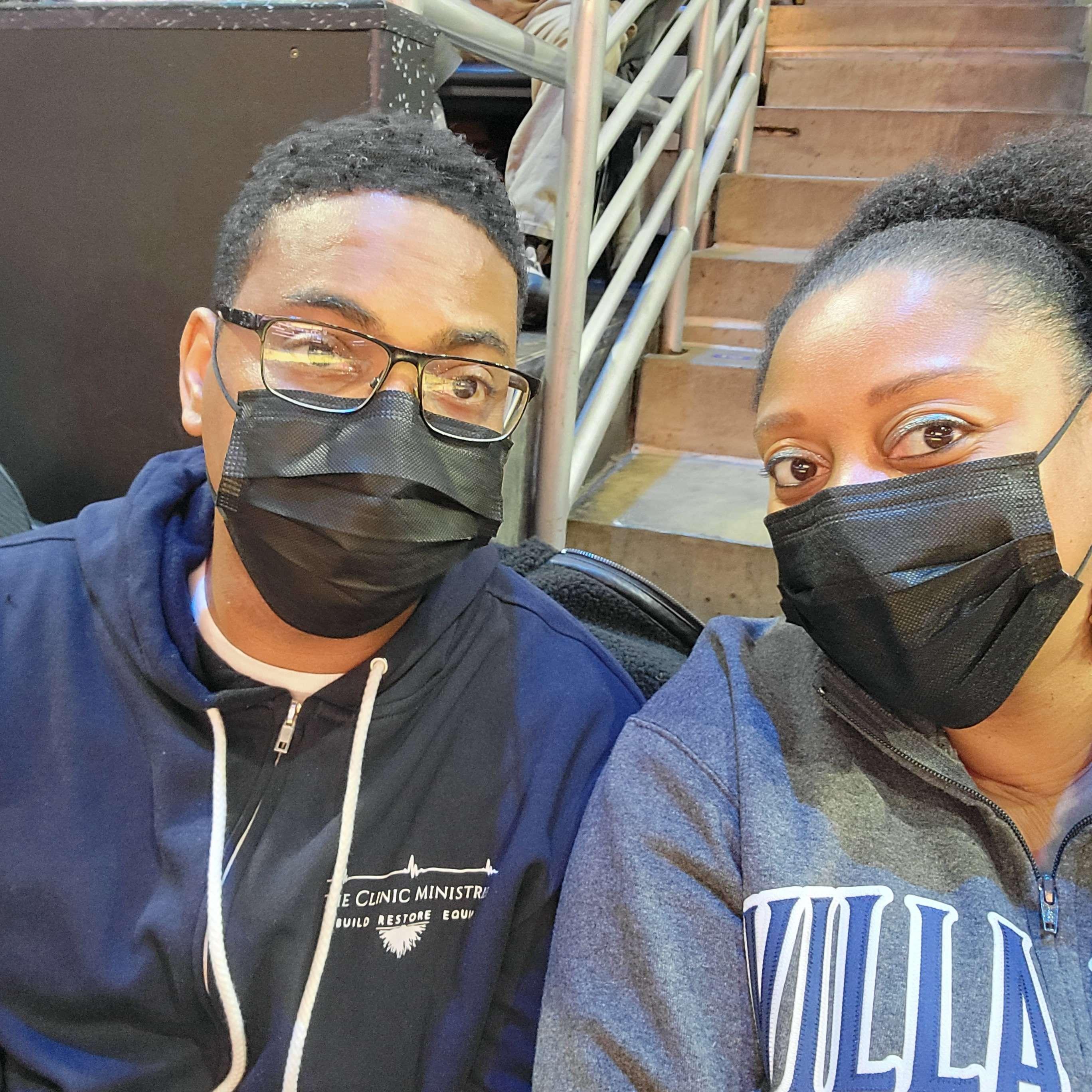 #SafetyFirst at the Nova Nation game 💙🏀