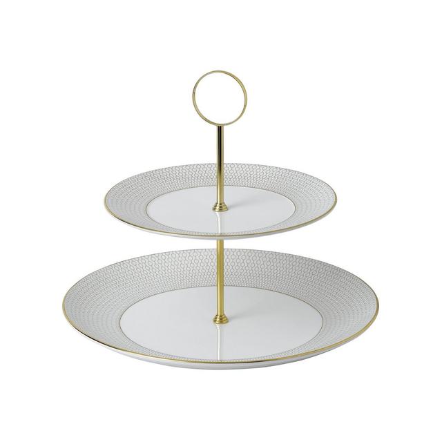 Wedgwood Arris Two-Tier Cake Stand