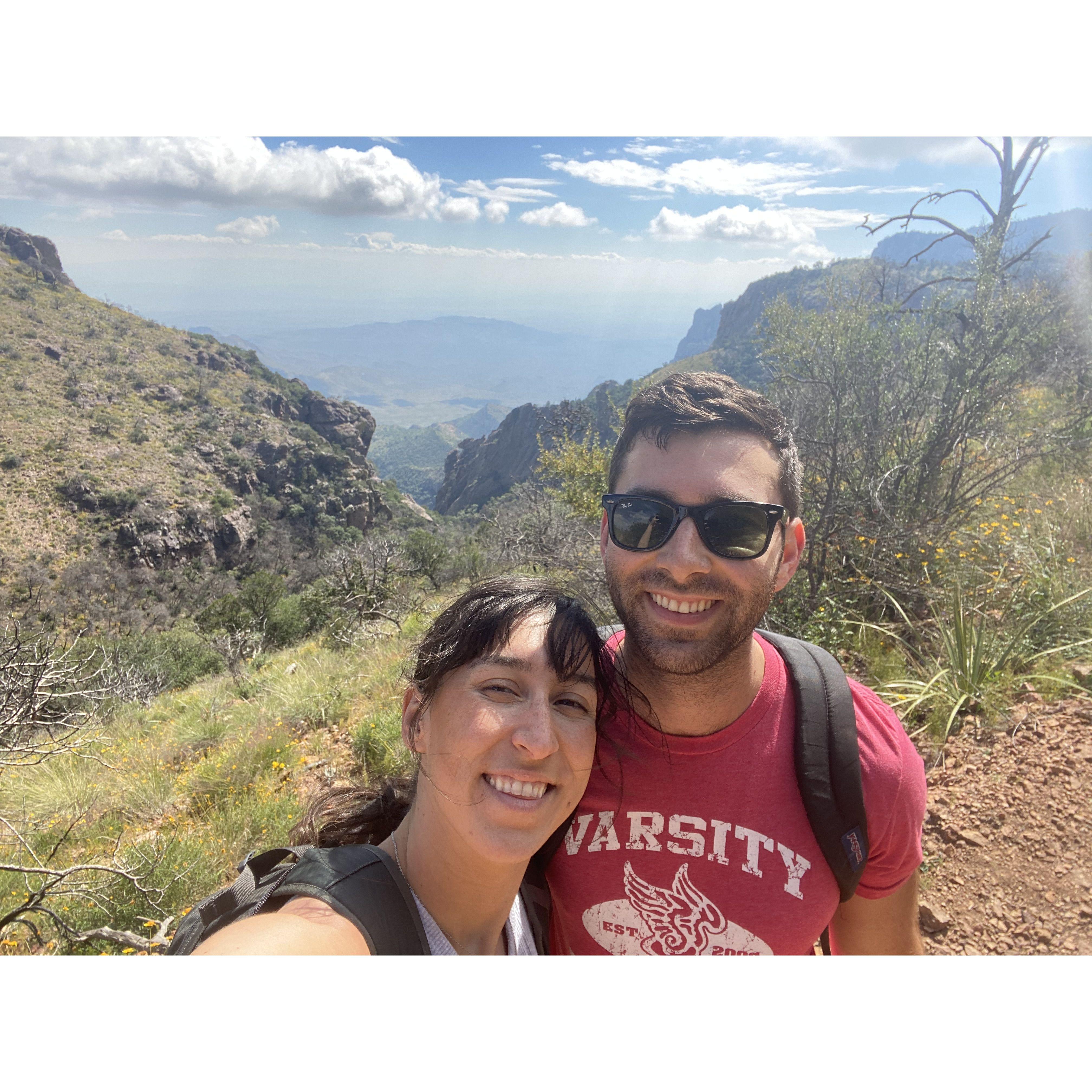 Em and Daniel in Big Bend, TX 10.2022
