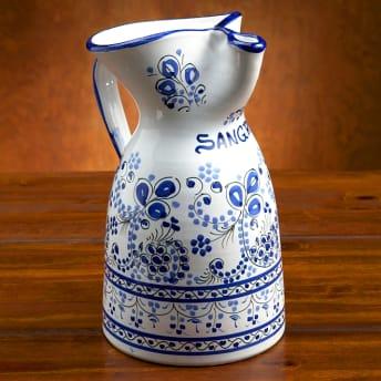 Hand-Painted Ceramic Sangría Pitcher
