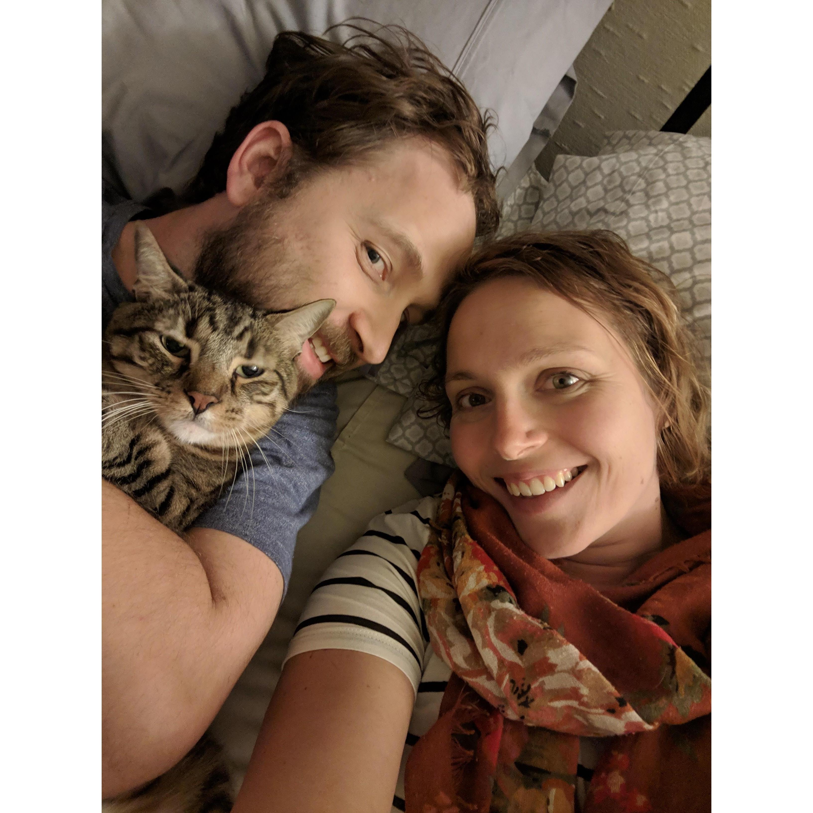 Murphy clearly can't contain his excitement about our upcoming nuptials.