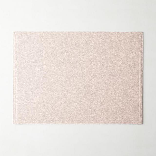Pink Faux Leather Placemat