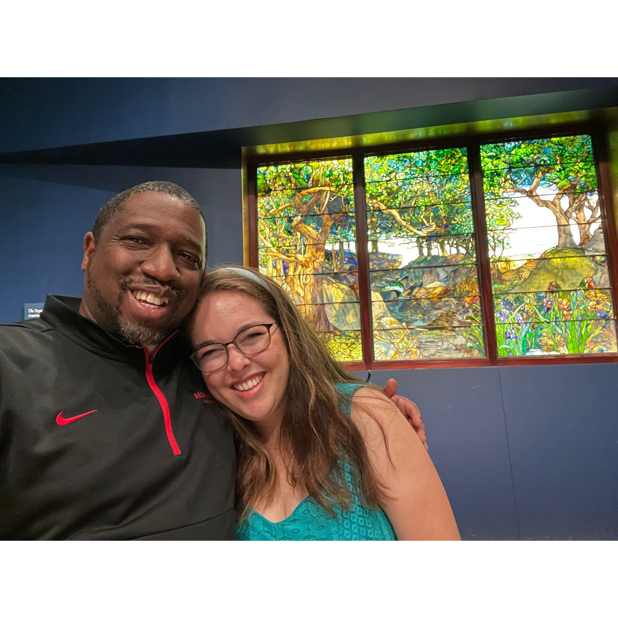 Sitting in front of this stained glass mural, we reflected on what it looks like to wait on and be refreshed by our loving God