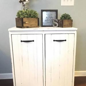 Double Tilt out trash bin/ 2 door tilt out trash bin/ laundry bin/ tilt out/ sorting bin/ tilt out bin/ tilt out trash can/ 2 door laun