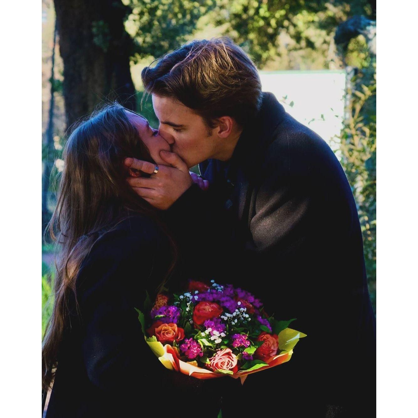 While in Rome, Samuel took Mercy to the Gardens of the Villa Borghese where Samuel asked Mercy to marry him.