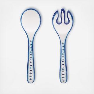 Santorini Melamine Salad Servers