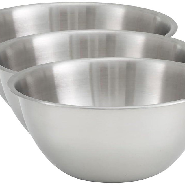 Winco Deep Mixing Bowl, 13-Quart (Pack of 3)