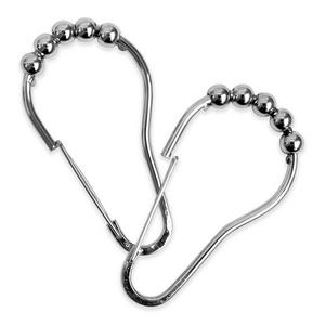 Wamsutta® Spring Roller Shower Hook in Chrome (Set of 12)