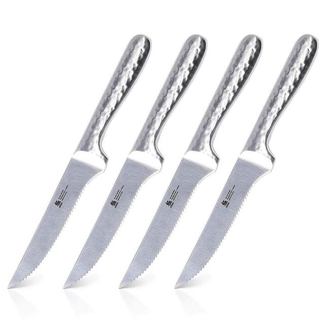 4-Piece Japanese Serrated Steak Knife Set - Samurai Series