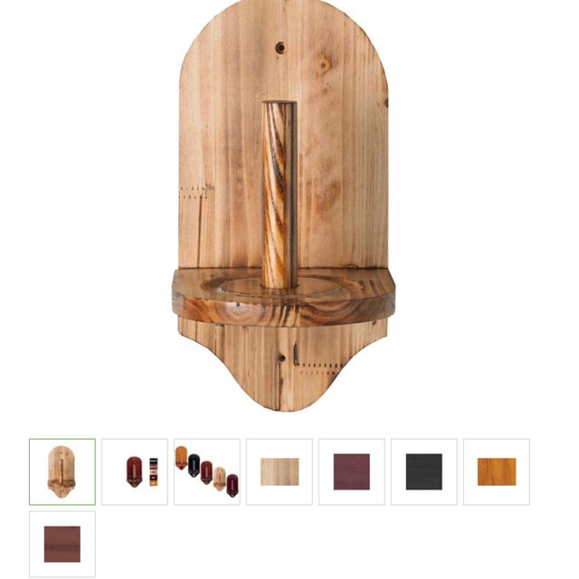 Deluxe Cone Chalk Holder- Rustic Color Wood