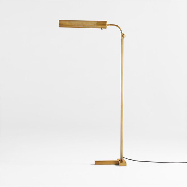 Fleming Antique Brass Floor Lamp
