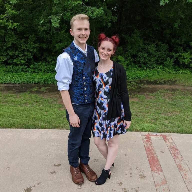 At Bayli and Marie's wedding (love y'all!)