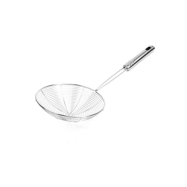 Unique Bargains Kitchenware 5.7" Dia Wire Stainless Steel Colander Spoon Strainers Silver Tone 1Pc
