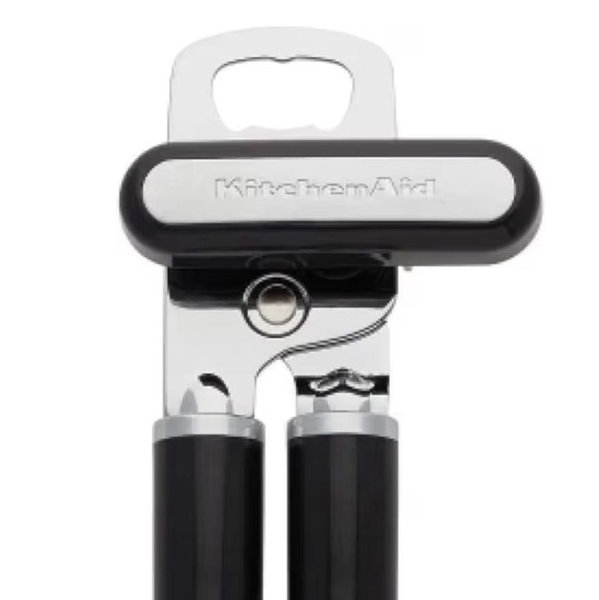 KitchenAid Classic Multifunction Can and Bottle Opener- Easy to Use, Razor Sharp Stainless Steel Cutting Wheel
