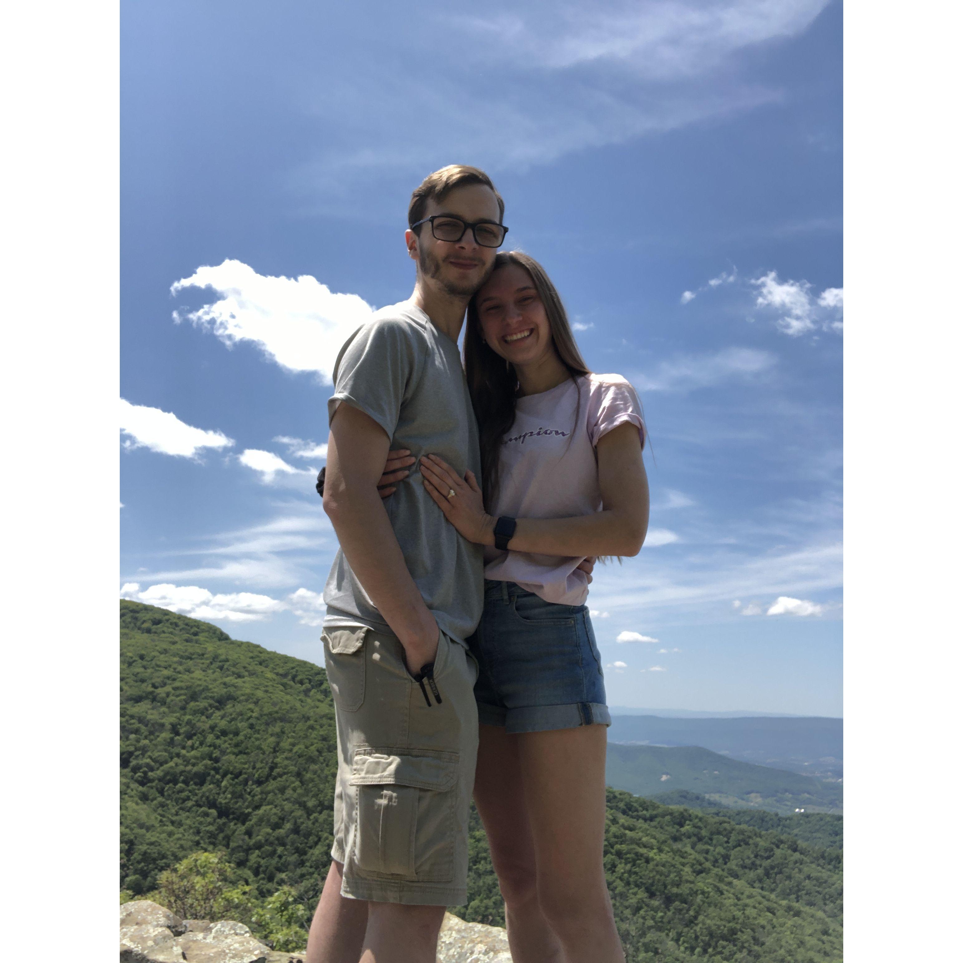 Engaged in Shenandoah National Park!