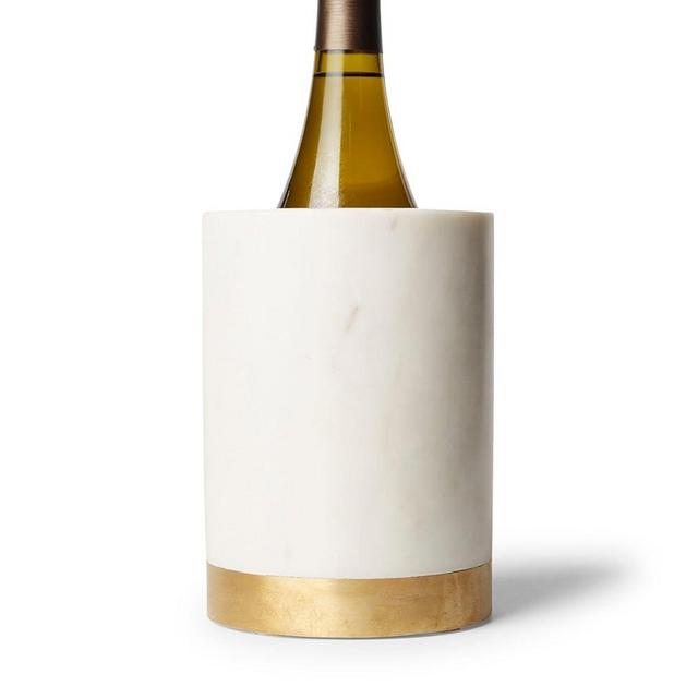 Sur La Table Marble Wine Cooler, White